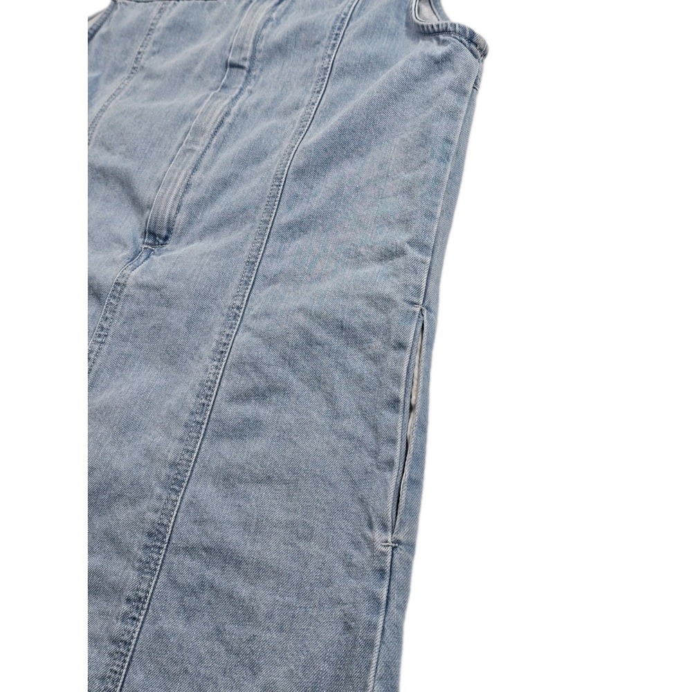 Time And Tru Denim Shift Mini Dress Womens S(4-6) Ladies Light Blue Sleeveless - Picture 5 of 9